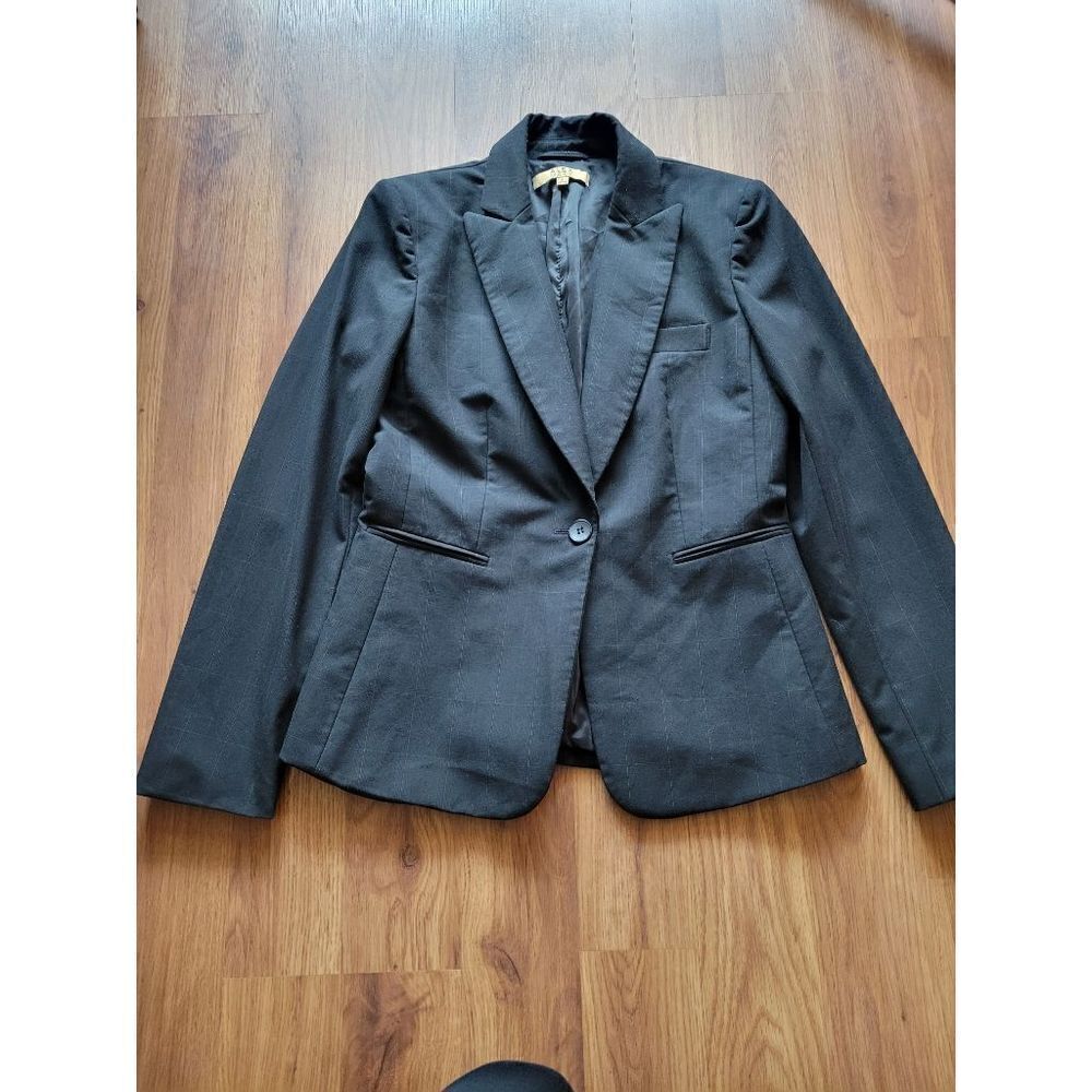 Alex Marie Black Blazer Jacket Career Business Office Interview Size 4